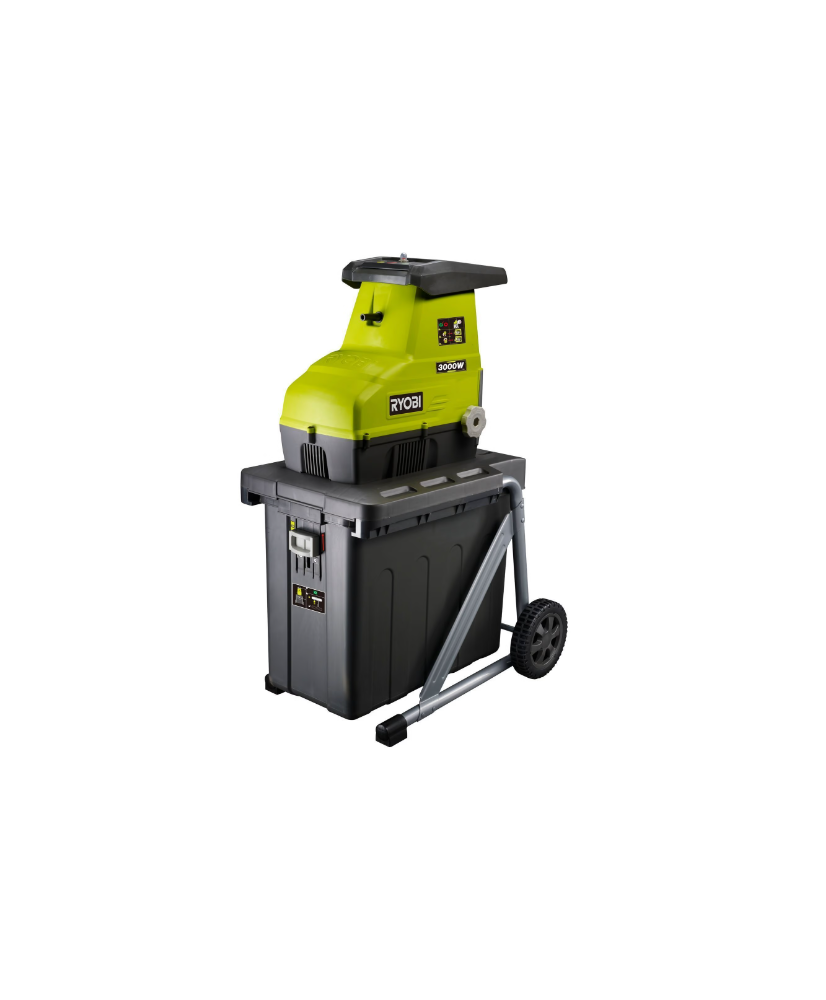 Ryobi RSH3045U – 3000 W Elektro-Leisehäcksler mit 55 L Fangkorb